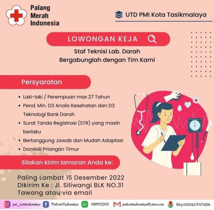 lowker UTD PMI kota tasikmalaya